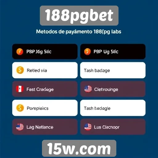 Métodos de pagamento disponíveis no 188pgbet